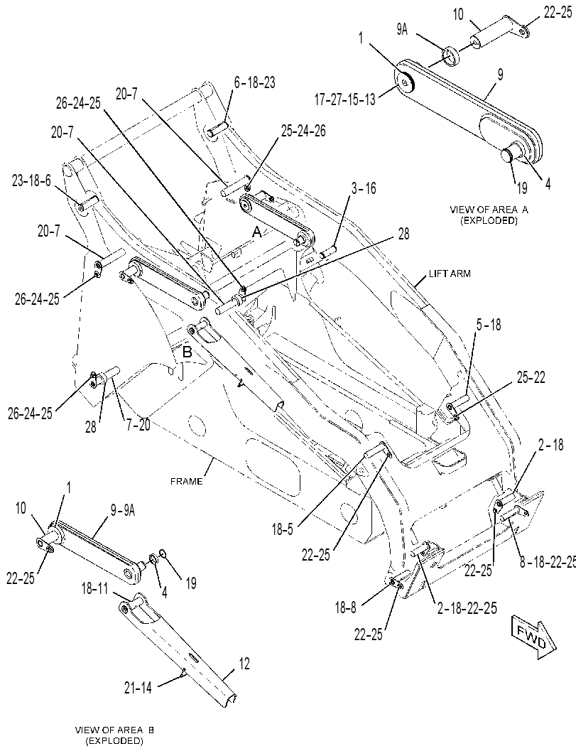 PIN & LINK GP-LIFT ARM 2582899 CAT