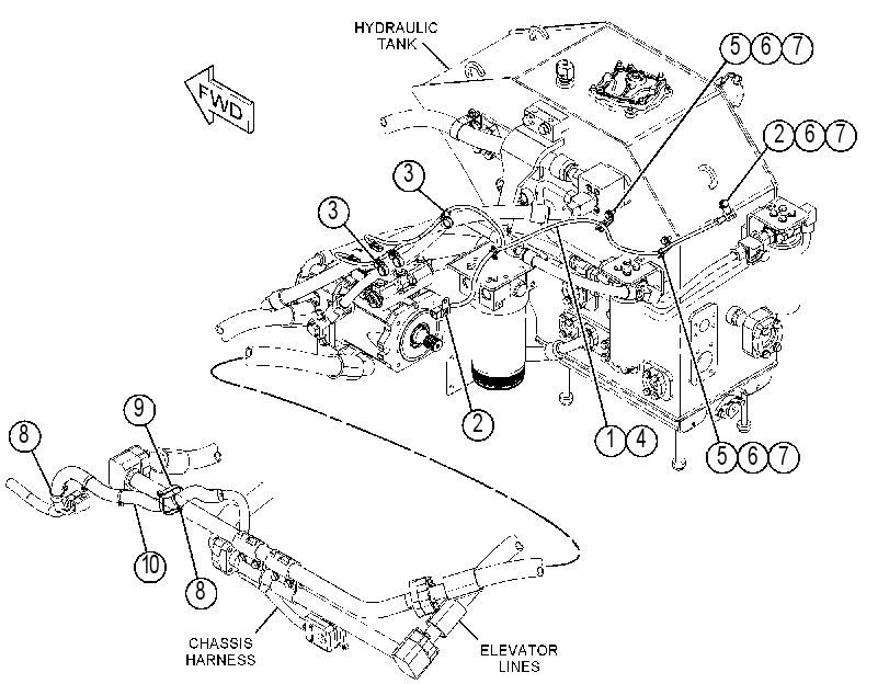 WIRING GP-ELEVATOR 3748775 CAT