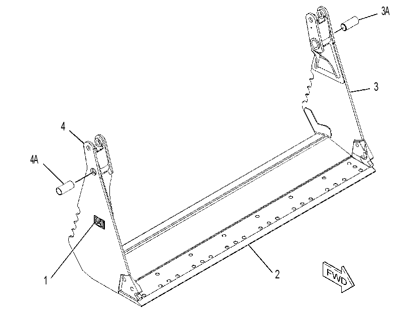 PLATE GP-BUCKET SHELL 2929193 CAT