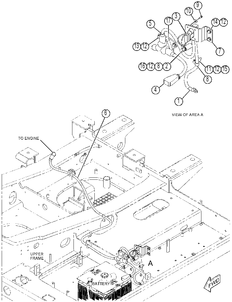 WIRING GP-AUX START RECEPTACLE 4436249 CAT