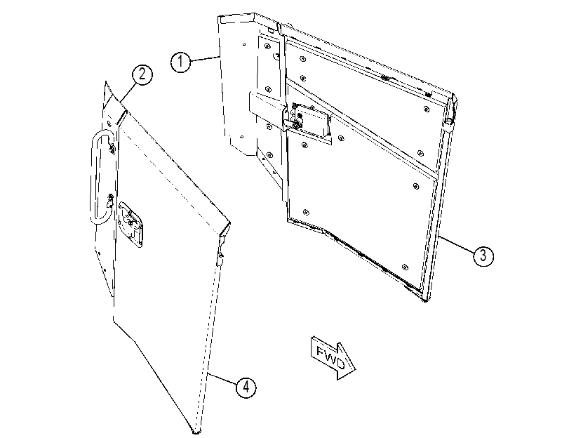 DOOR GP-HOOD 4279943 CAT