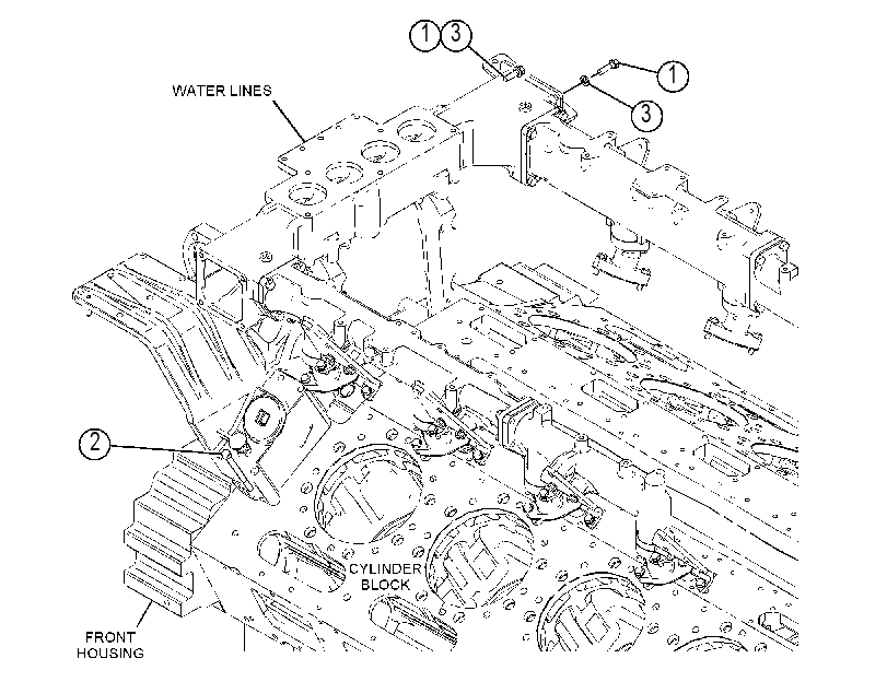 FASTENER GP-ENGINE OIL LINES 4458598 CAT