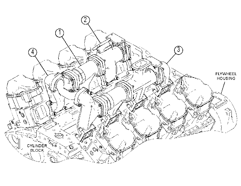 Коллектор выпускной 4512878 CAT