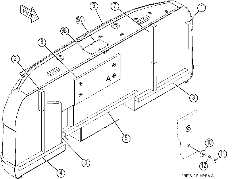 Противовес 4503425 CAT