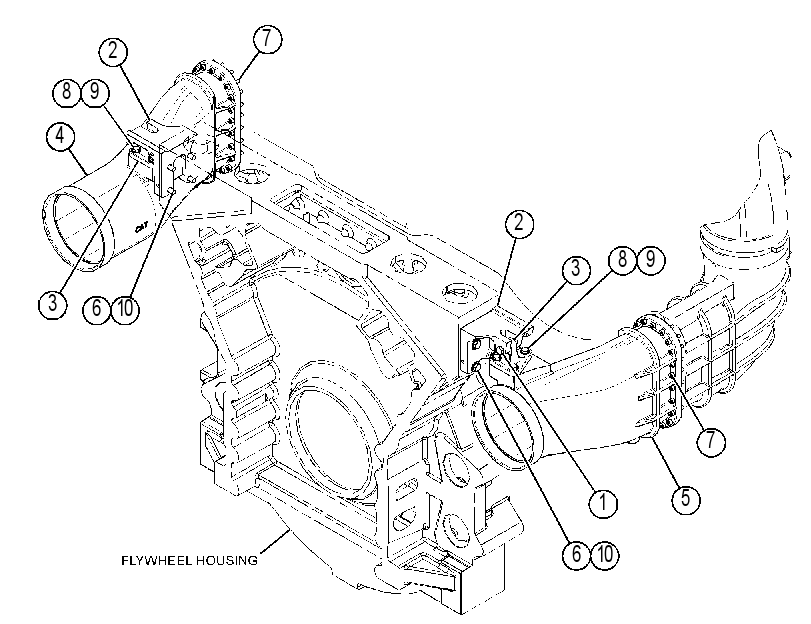 LINES GP-AFTERCOOLER AIR 2891388 CAT