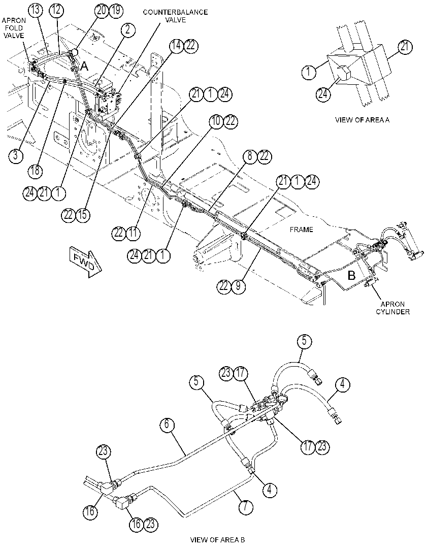 LINES GP-APRON 3967136 CAT