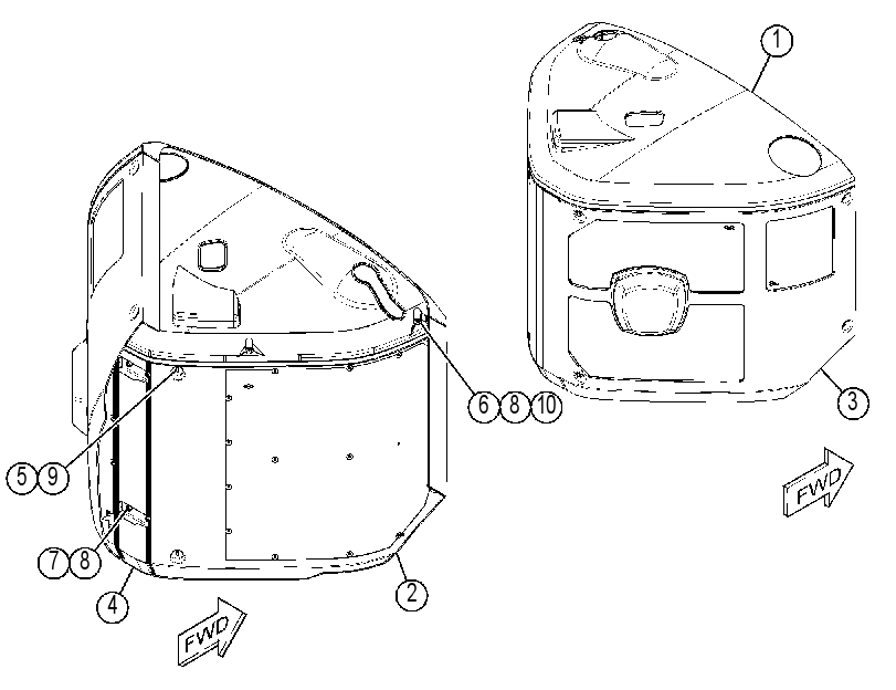 ENCLOSURE GP-RADIATOR 2918714 CAT