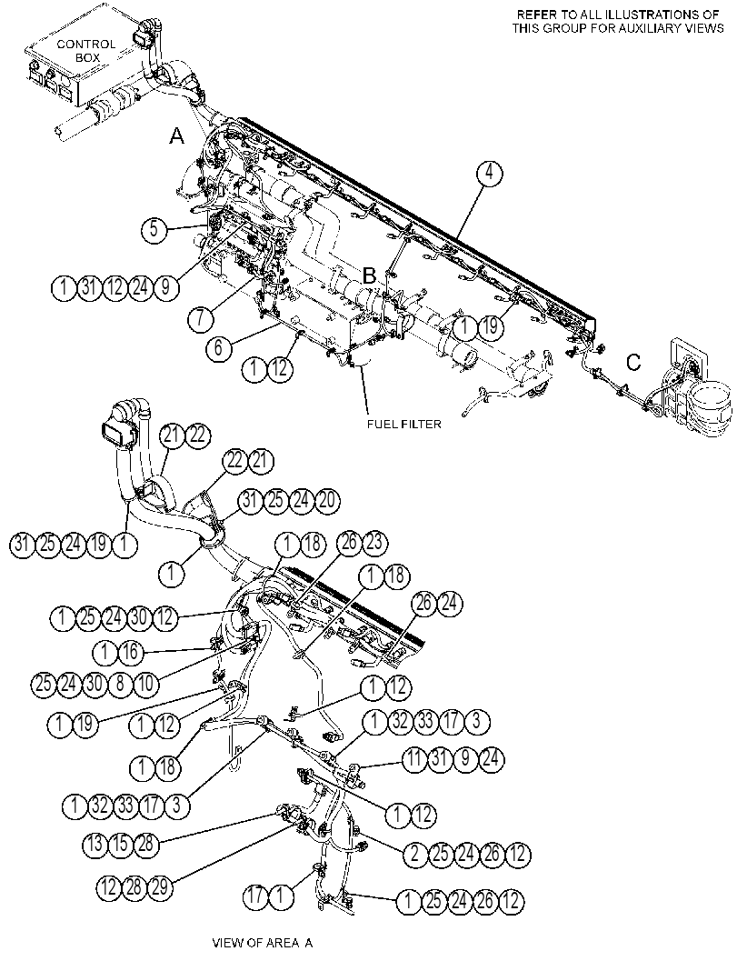 Проводка двигателя 4492031 CAT