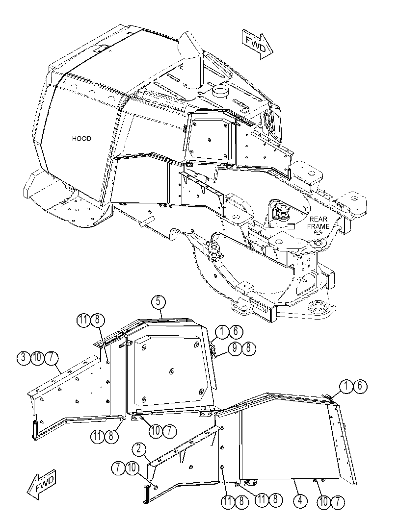 Панель боковая 4319034 CAT