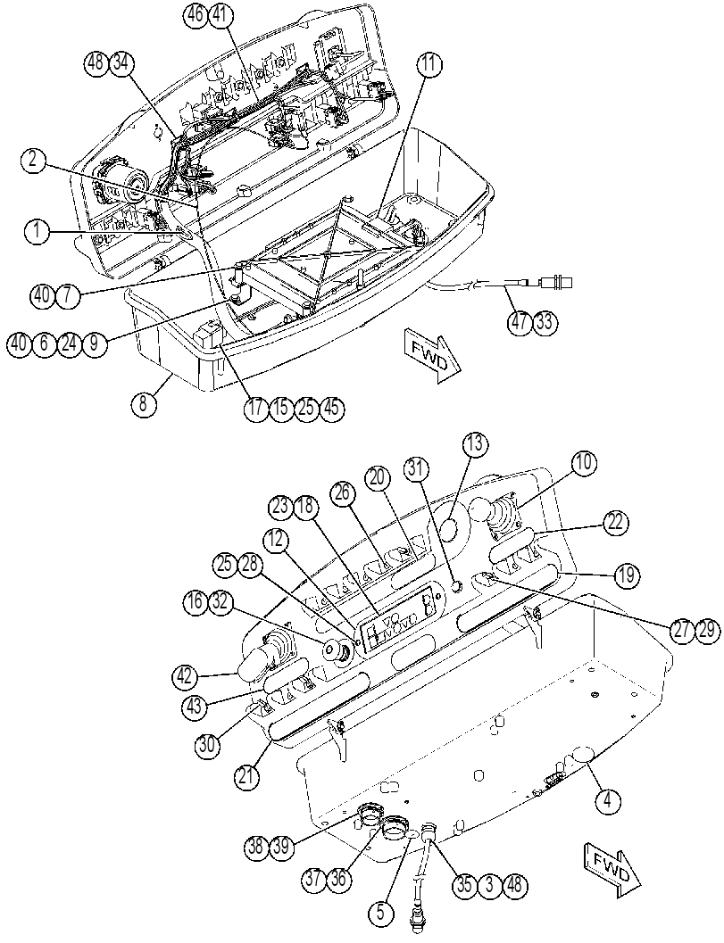 Панель управления 3308316 CAT