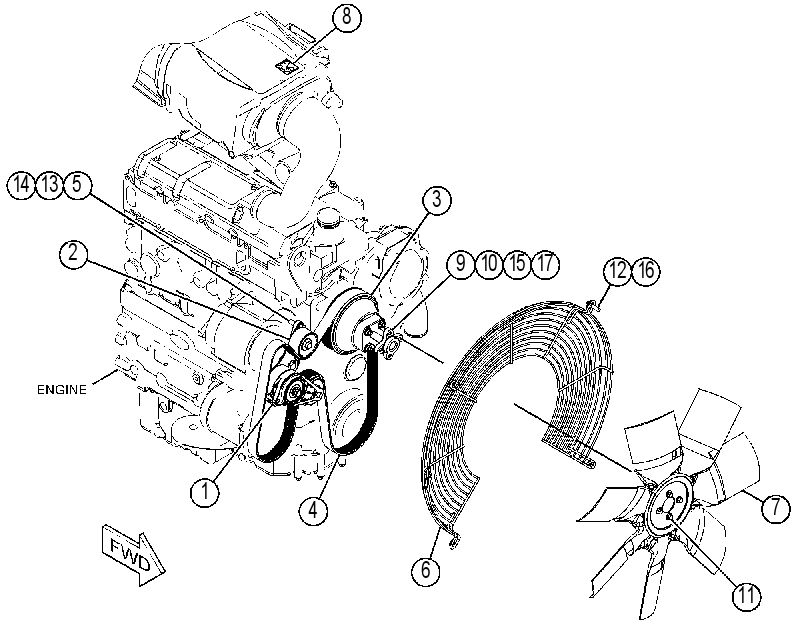 Вентилятор вытяжной 3379762 CAT