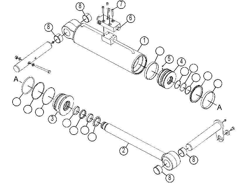 CYLINDER & VALVE GP-STABILIZER 3560672 CAT