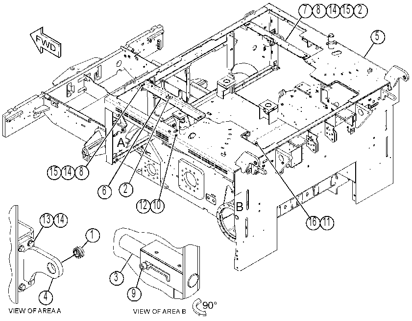 FRAME GP-MAIN 3829729 CAT