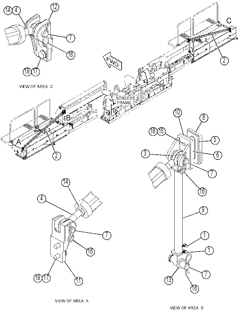 SUPPORT GP-FRAME 3907808 CAT