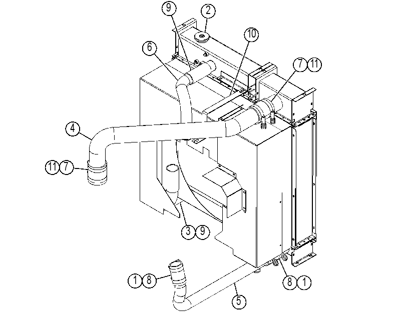 RADIATOR AS 4338144 CAT