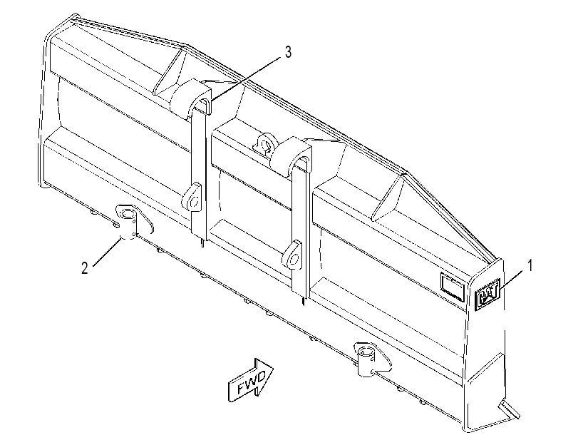 BLADE AS-STRAIGHT 4431653 CAT