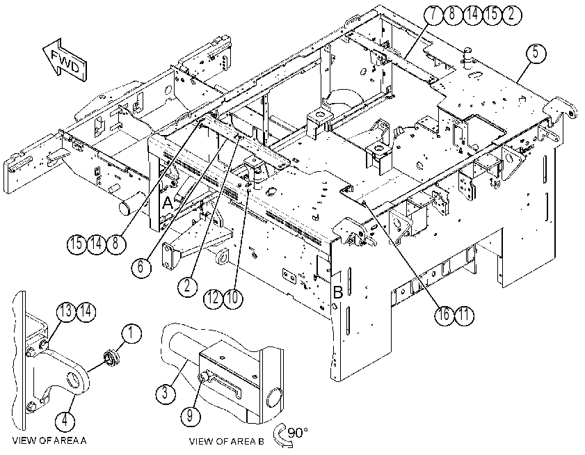 FRAME GP-MAIN 3829813 CAT