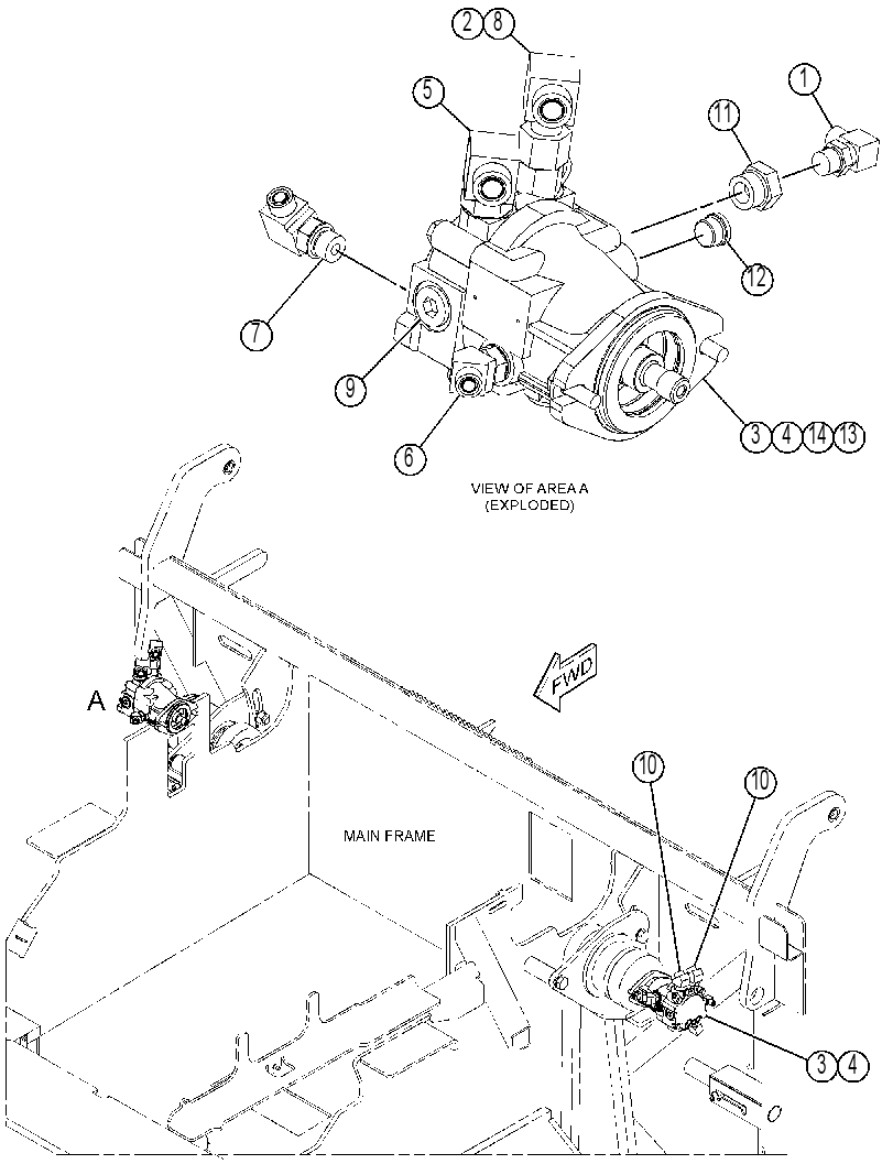 MOTOR & MTG GP-CONVEYOR 3924682 CAT