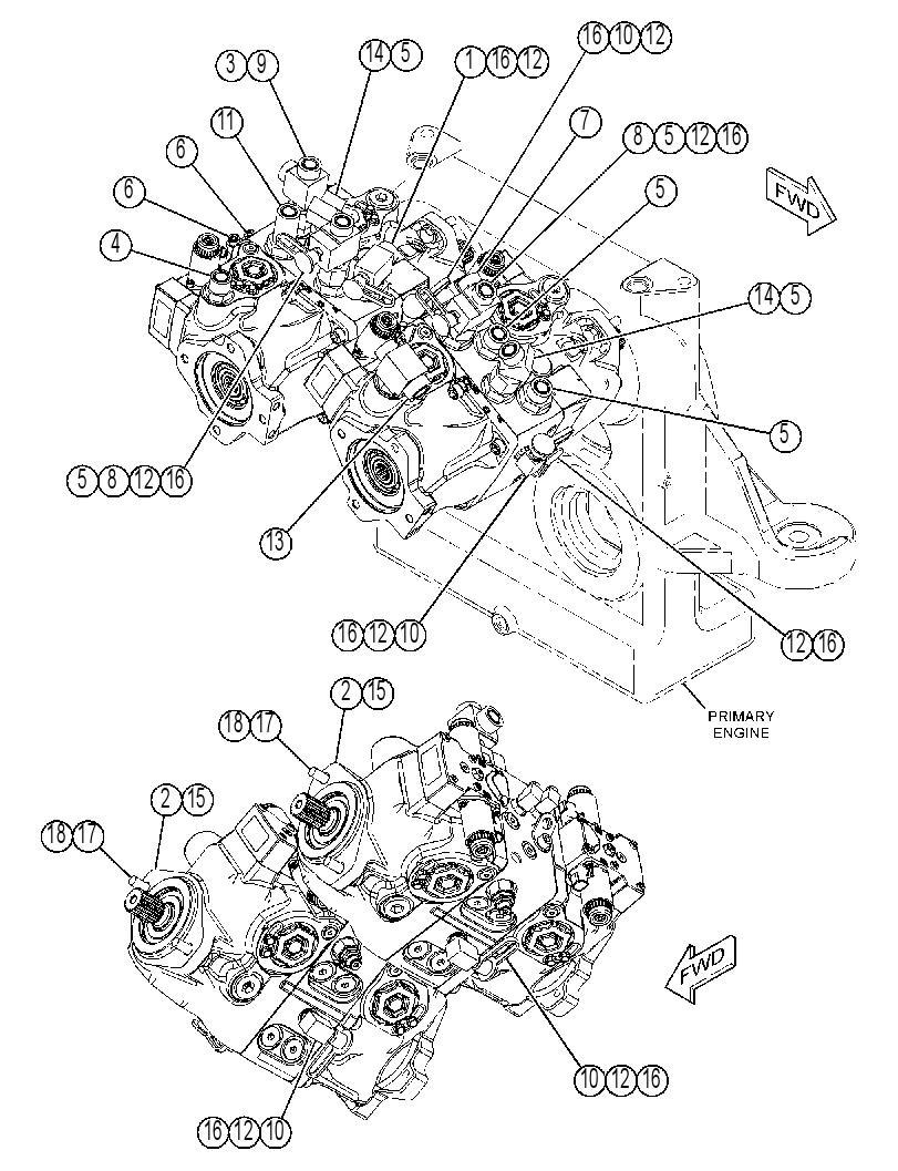PUMP & MTG GP-MATERIAL FEED 4333514 CAT