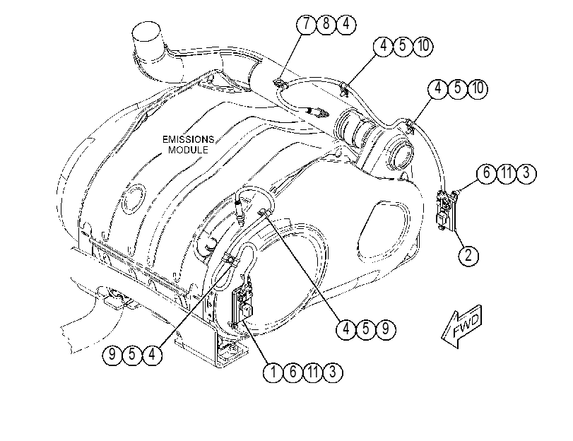 SENSOR & MTG GP-NITROGEN OXIDE 3993661 CAT