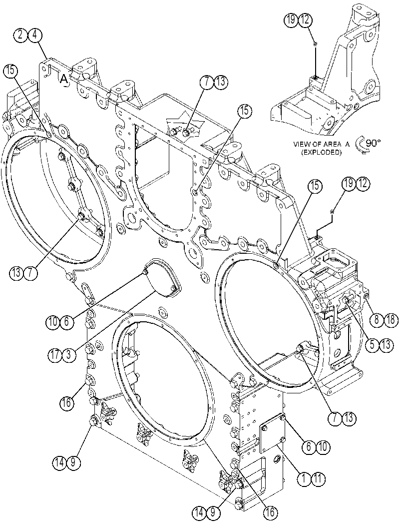 HOUSING GP-REAR 3922906 CAT