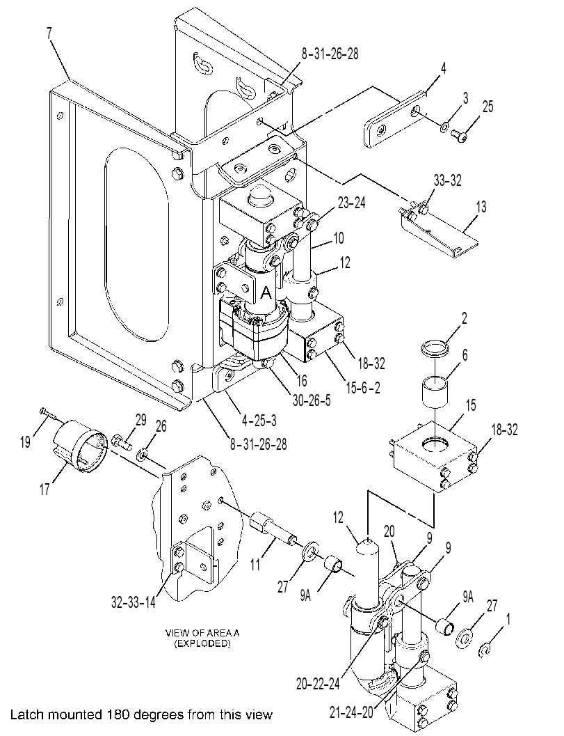 LATCH GP-SWINGOUT LADDER 3103977 CAT
