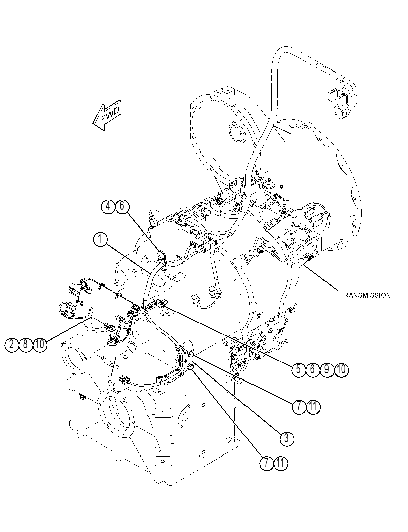 WIRING GP-TRANSMISSION CONTROL 3513527 CAT
