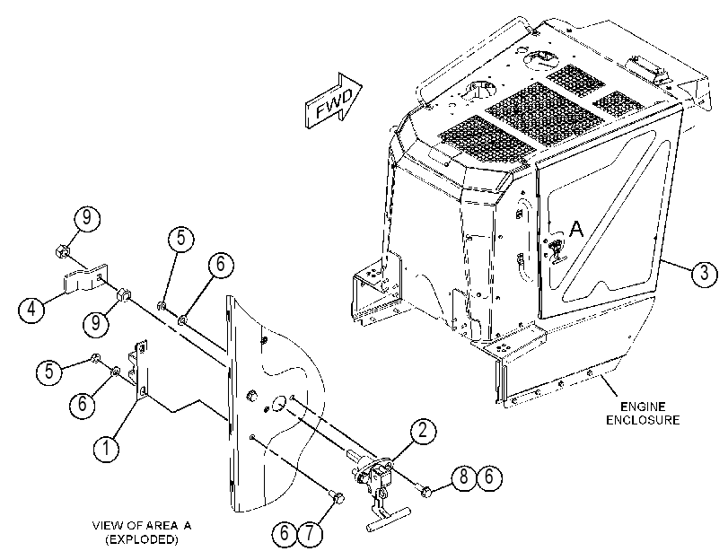 DOOR GP-HOOD 3767532 CAT