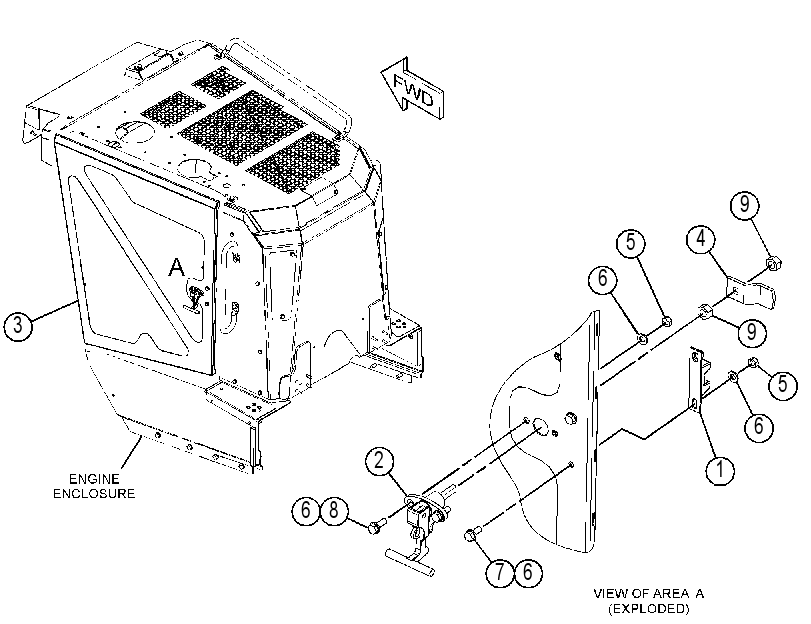 DOOR GP-HOOD 3767533 CAT