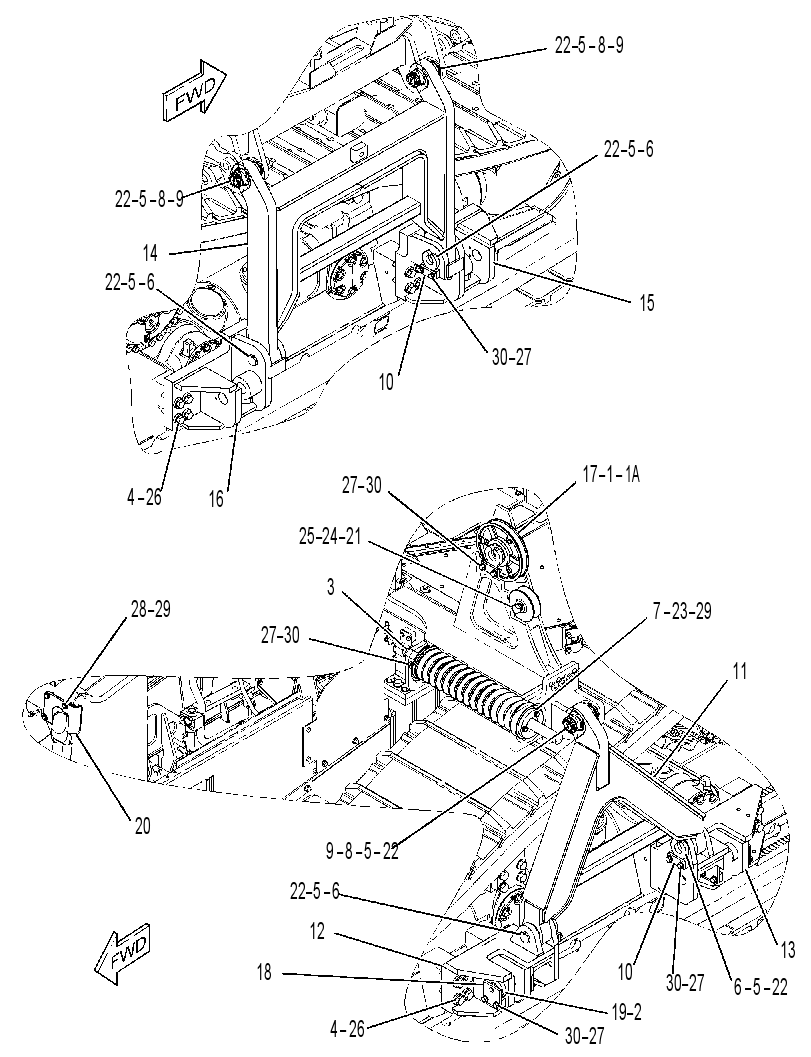 FRAME & MTG GP-PIPELAYER 3615115 CAT
