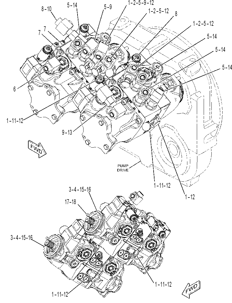 PUMP & MTG GP-CONVEYOR 3367888 CAT