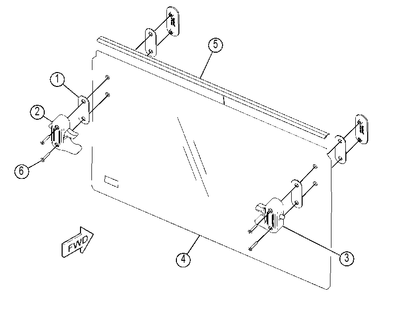 WINDOW GP-FRONT 4322778 CAT