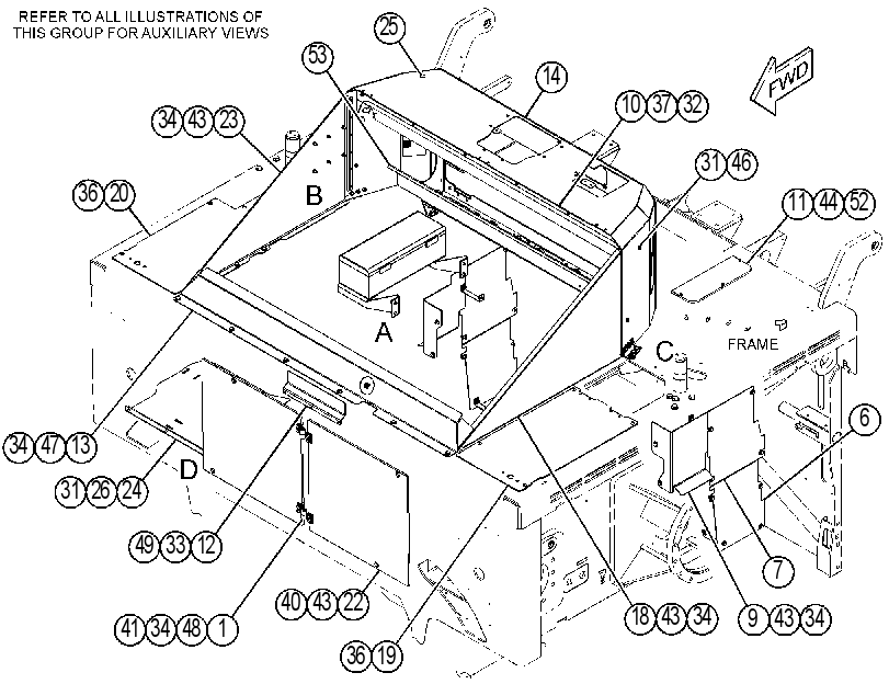 COVER GP-PLATFORM 3829765 CAT