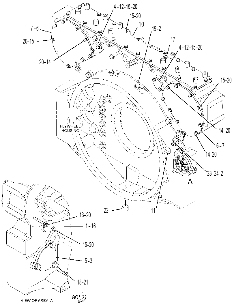 COVER GP-REAR HOUSING 3870078 CAT