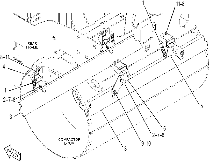 SCRAPER GP-DRUM 3642374 CAT