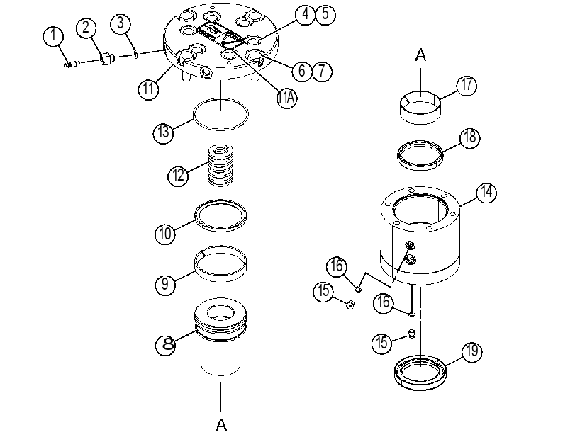 CYLINDER GP-BRAKE RELEASE 1604369 CAT