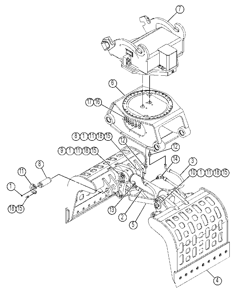 GRAPPLE GP-HYDRAULIC 4503093 CAT