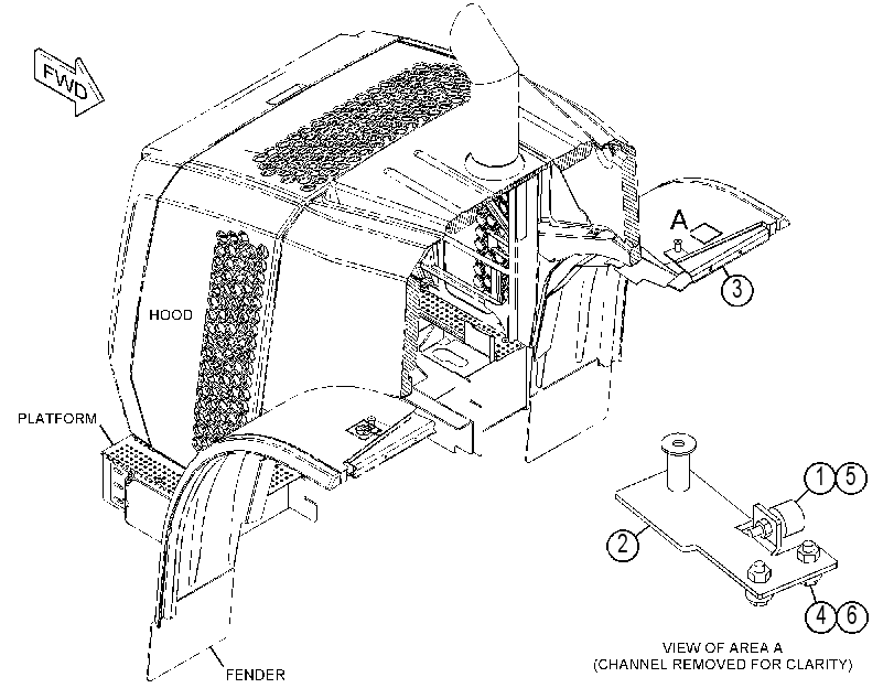 SUPPORT GP-FENDER 3860495 CAT