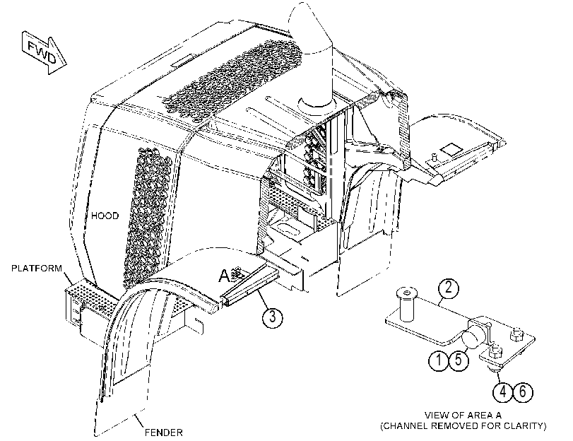 SUPPORT GP-FENDER 3860494 CAT