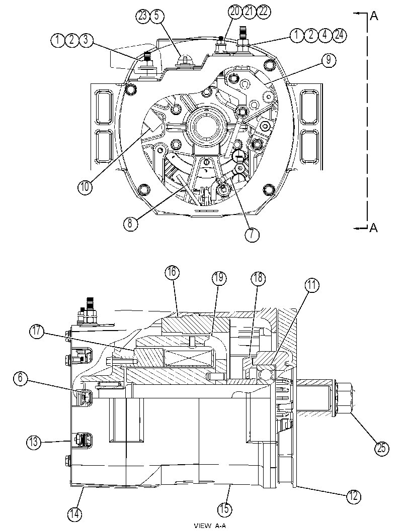 Генератор зарядный 3058921 CAT