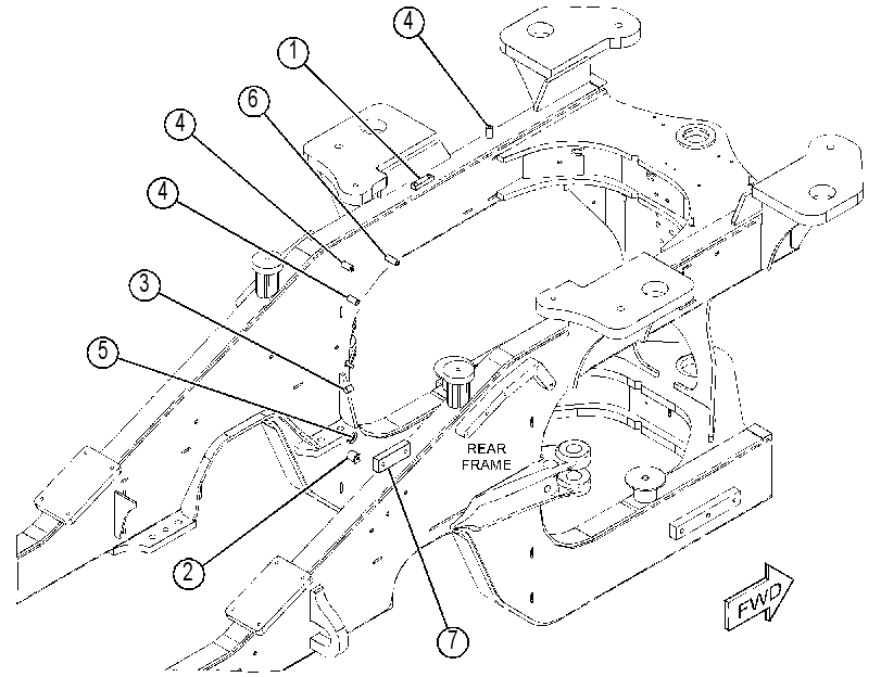 HARDWARE GP-REAR FRAME 3726646 CAT