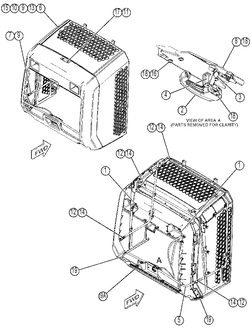 HOOD GP-REAR 3757100 CAT