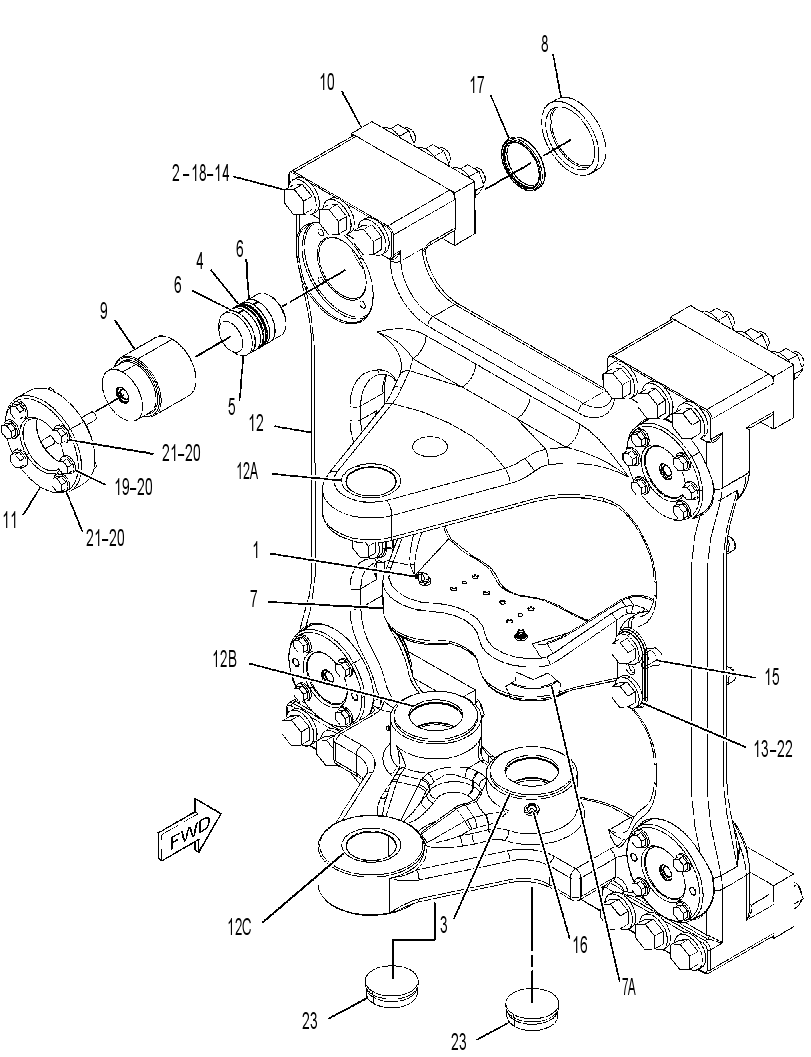 FRAME GP-SLIDING 3976739 CAT