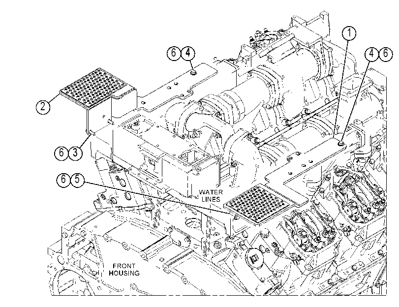SHIELD GP-WATER MANIFOLD 4503586 CAT