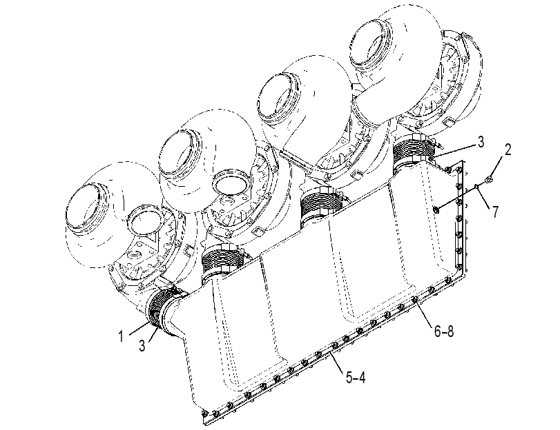 LINES GP-AFTERCOOLER AIR 2936557 CAT