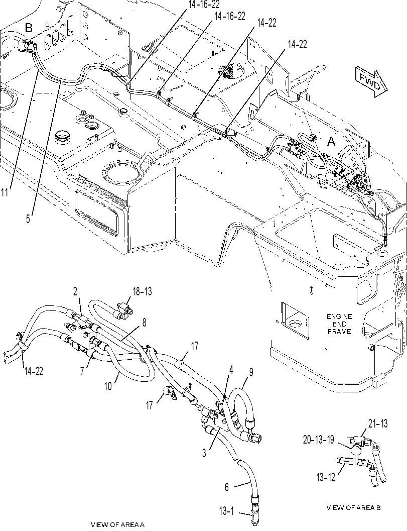 LINES GP-BRAKE RELEASE 2151520 CAT