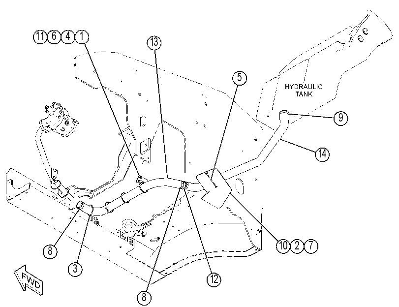 Трубопроводы насоса 4501953 CAT