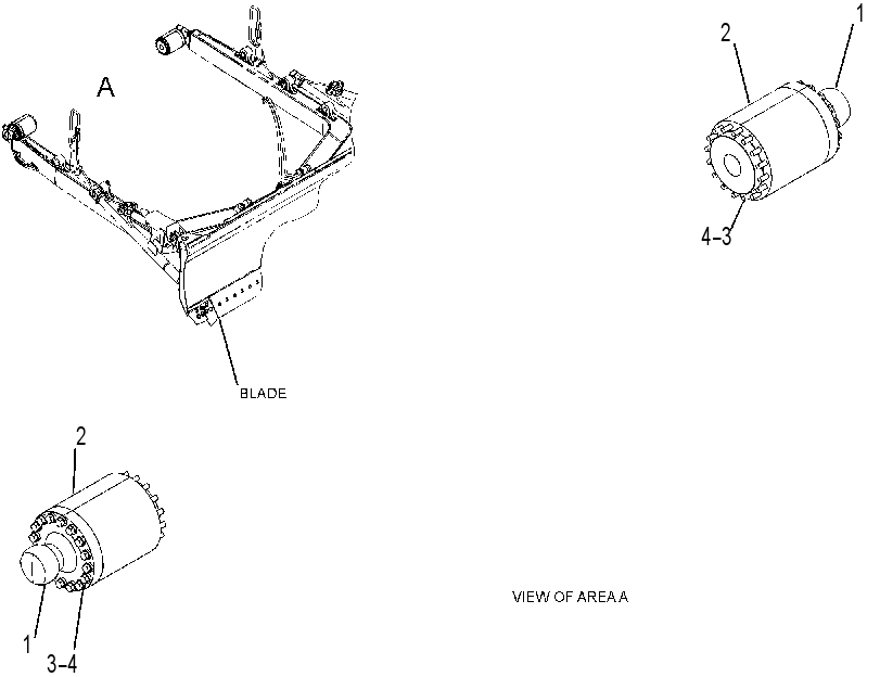 TRUNNION GP-BULLDOZER 4564495 CAT
