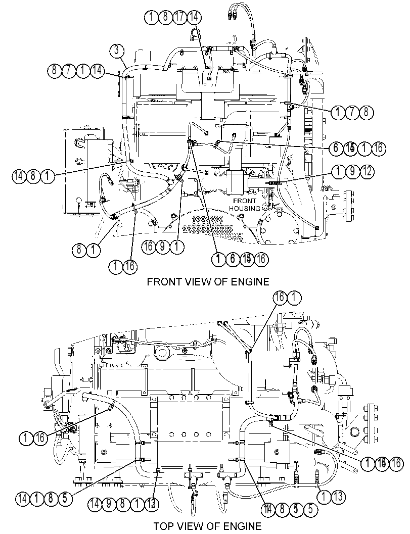 Проводка двигателя 4158103 CAT