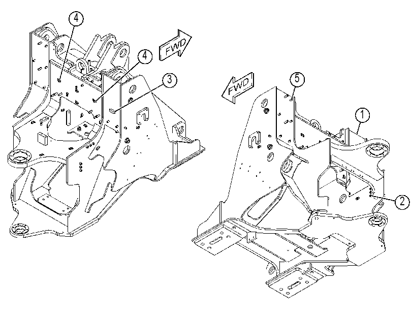 FRAME AS-FRONT 4327341 CAT